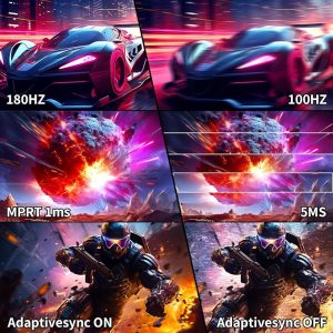 SANSUI 32 Inch Curved 240Hz Gaming Monitor High Refresh Rate, FHD 1080P